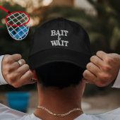 魚釣りカスタムギフト餌待ちデザインのための釣り人 刺繍入りキャップ