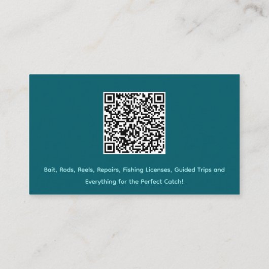 魚釣りカスタムタックルショップ名刺 名刺 (裏面)