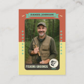 魚釣りカスタムトレーディングカード、フィッシャーマンカードギフト コーリングカード (正面)