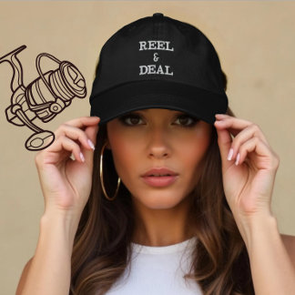 魚釣りカスタムリールとエンジェルギフトのための釣り 刺繍入りキャップ