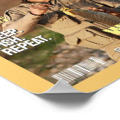 魚釣りカスタム雑誌表紙、漁師への贈り物 ポスター (角)