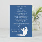 魚釣りカップル結婚式招待状カスタマイズ: 招待状 (スタンド正面)