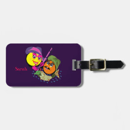 魚釣りカップル ラゲッジタグ