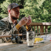 魚釣りカップ希望の名前 – フィッシャーマンマグ トラベルマグ