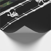 魚釣りカモフラージュUSAバスフィッシャーマン国旗 ラッピングペーパー (角)