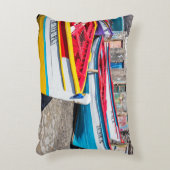 魚釣りカラフルボーツケープヴェルデ アクセントクッション (正面(垂直))