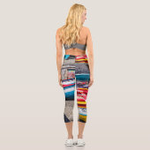 魚釣りカラフルボーツケープヴェルデ カプリレギンス (裏面)