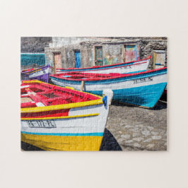 魚釣りカラフルボーツケープヴェルデ ジグソーパズル