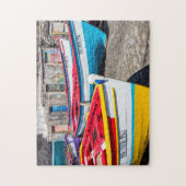 魚釣りカラフルボーツケープヴェルデ ジグソーパズル (縦)