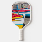 魚釣りカラフルボーツケープヴェルデ ピックルボールラケット (裏面)
