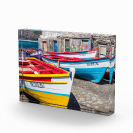 魚釣りカラフルボーツケープヴェルデ フォトブロック