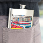 魚釣りカラフルボーツケープヴェルデ フラスク (インサイチュ)