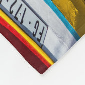 魚釣りカラフルボーツケープヴェルデ フリースブランケット (角)