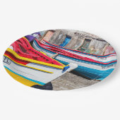 魚釣りカラフルボーツケープヴェルデ ペーパープレート (アングル)