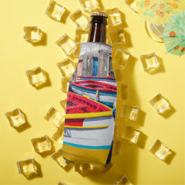 魚釣りカラフルボーツケープヴェルデ ボトルクーラー