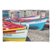 魚釣りカラフルボーツケープヴェルデ 枕カバー (正面)