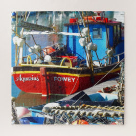 魚釣りカラフルボートアットザクアイサイドホテル ジグソーパズル