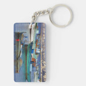 魚釣りカラフル船 キーホルダー (裏面)