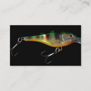 魚釣りガイドの名刺の餌の店の魅惑の写真 名刺