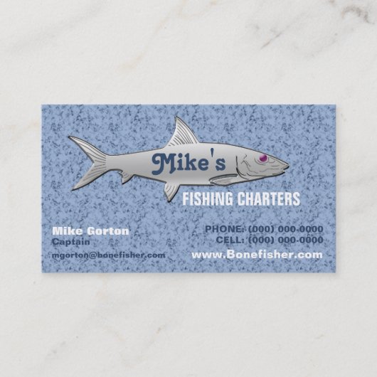 魚釣りガイドの名刺 名刺 (正面)