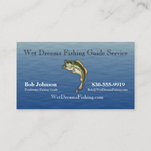 魚釣りガイドサービス名刺 名刺