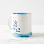 魚釣りガイドサービス ツートーンマグカップ (正面左)