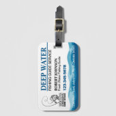 魚釣りガイドサービス ラゲッジタグ (正面縦)