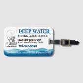 魚釣りガイドサービス ラゲッジタグ (正面横)