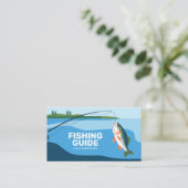 魚釣りガイドサービス 名刺 (スタンド正面)