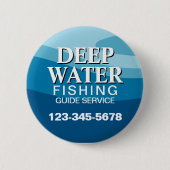 魚釣りガイドサービス 缶バッジ (正面)