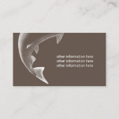 魚釣りガイドフィッシャーマン魚釣りチャーター 名刺 (裏面)