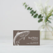 魚釣りガイドフィッシャーマン魚釣りチャーター 名刺 (スタンド正面)