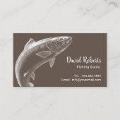 魚釣りガイドフィッシャーマン魚釣りチャーター 名刺 (正面)