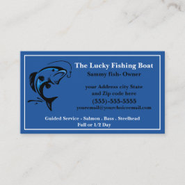 魚釣りガイドプロフェッショナル名刺 名刺