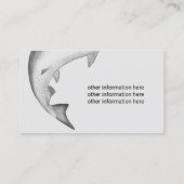 魚釣りガイドプロフェッショナル漁師魚釣り図 名刺 (裏面)