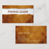 魚釣りガイドヴィンテージリップ紙 名刺 (正面/裏面)