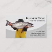 魚釣りガイド魚釣りシャーターズフィッシャーマン 名刺 (正面)