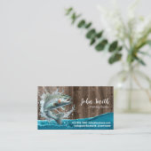 魚釣りガイド魚釣り文字プロフェッショナル 名刺 (スタンド正面)