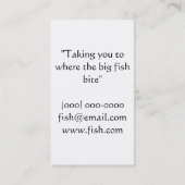 魚釣りガイド 名刺 (裏面)