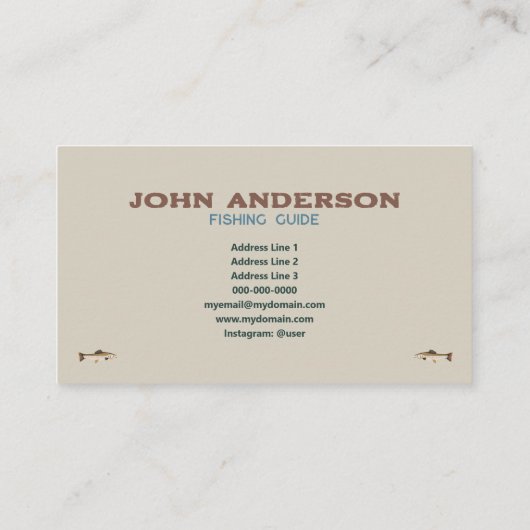 魚釣りガイド 名刺 (裏面)