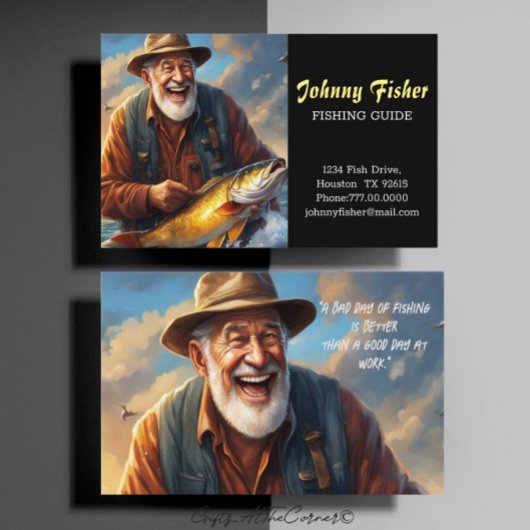 魚釣りガイド 名刺
