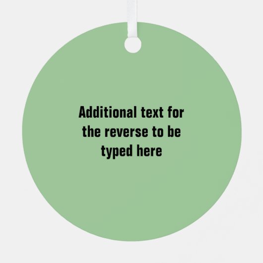 魚釣りガイ – 釣り糸オンライン – 任意の色 メタルオーナメント (裏面)