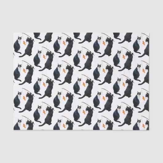 魚釣りキャッツティッシュペーパー 薄葉紙 (正面)