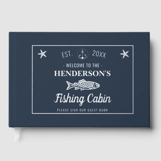 魚釣りキャビンいかりフィッシュカスタムウェルカムシルバー ゲストブック (正面)