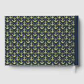 魚釣りキャビンカスタムウェルカムフィッシュいかり金ゴールド ゲストブック (裏面)