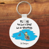 魚釣りキーチェーン キーホルダー (正面)