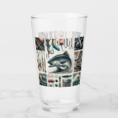 魚釣りギアバスフィッシュ タンブラーグラス (裏面)