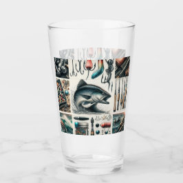 魚釣りギアバスフィッシュ タンブラーグラス