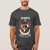 魚釣りギフト魚釣りtシャツ tシャツ (正面)