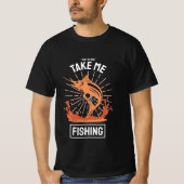 魚釣りギフト魚釣りtシャツ tシャツ (正面)